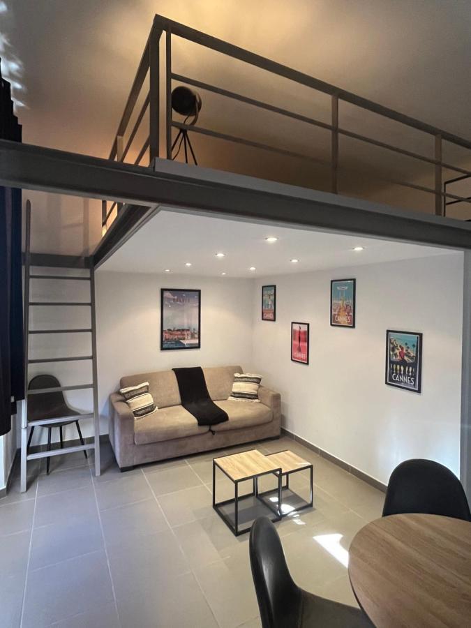 Appartement Loft Chaleureux - Climatisation - Wifi - 650 M Du Palais Des Festivals, Cannes