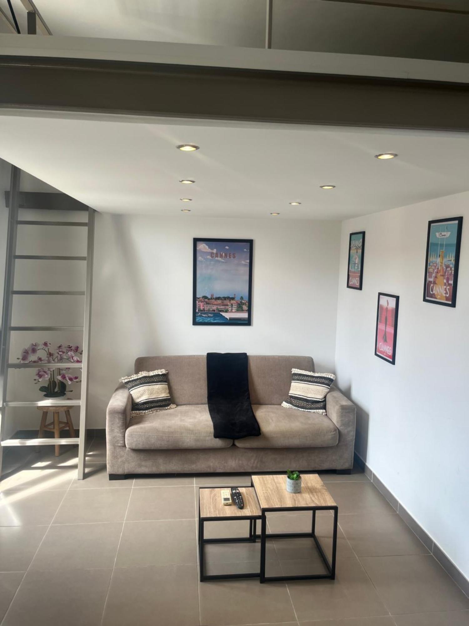 Loft Chaleureux - Climatisation - Wifi - 650 M Du Palais Des Festivals, Appartement *
